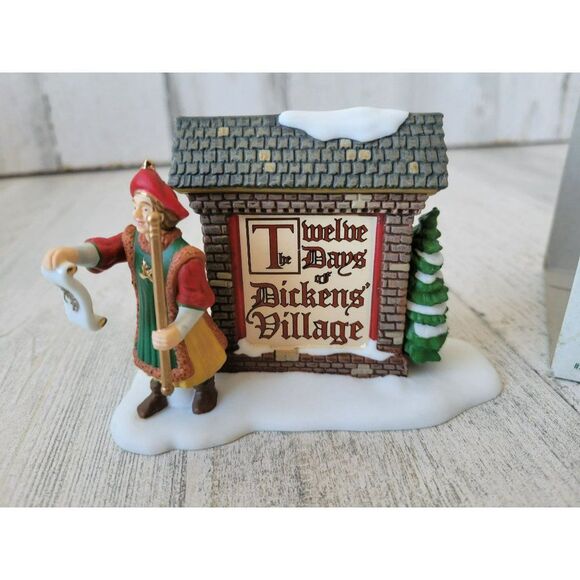 Dept 56 58467 12 days Dickens village sign Xmas new village - Picture 3 of 6